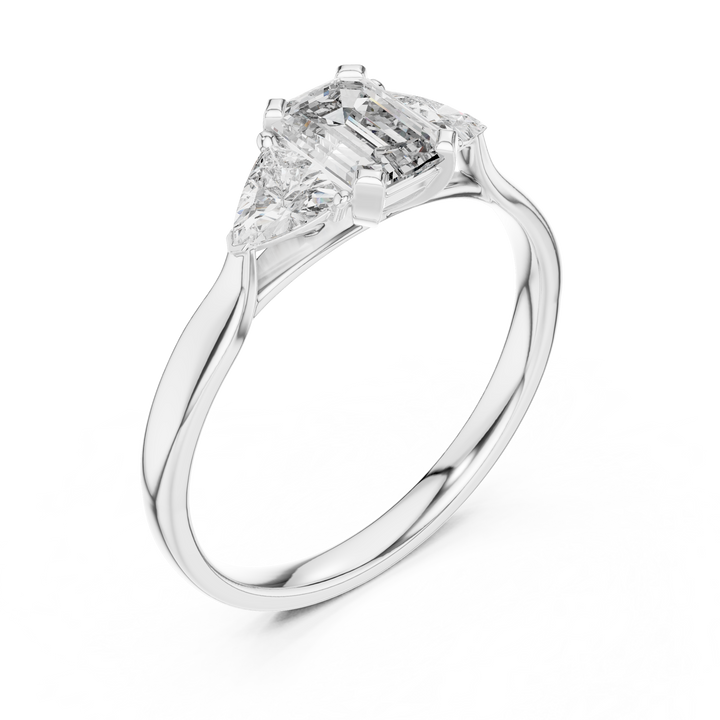 Emerald Trinity Ring