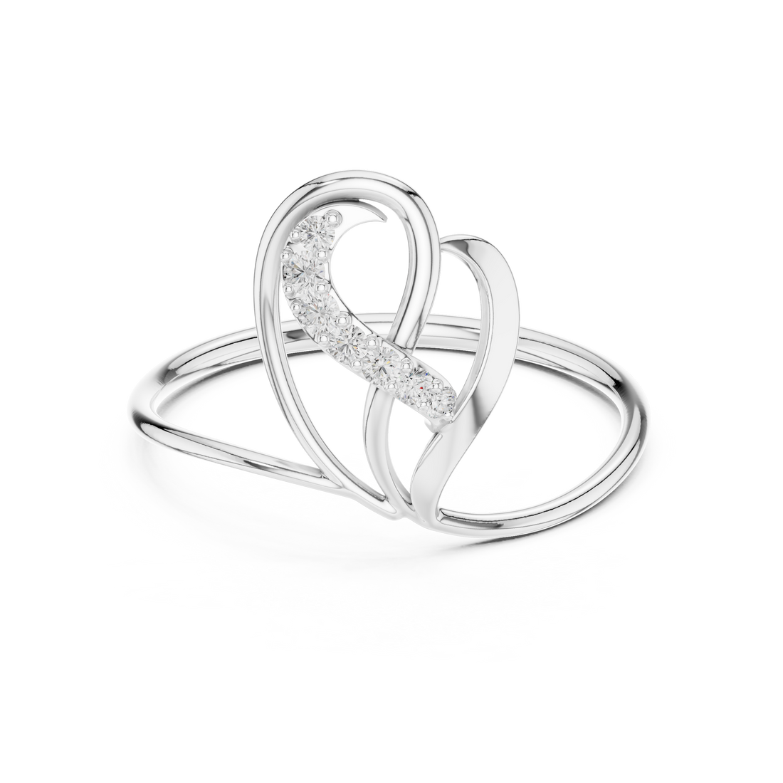 Leaf Heart Ring