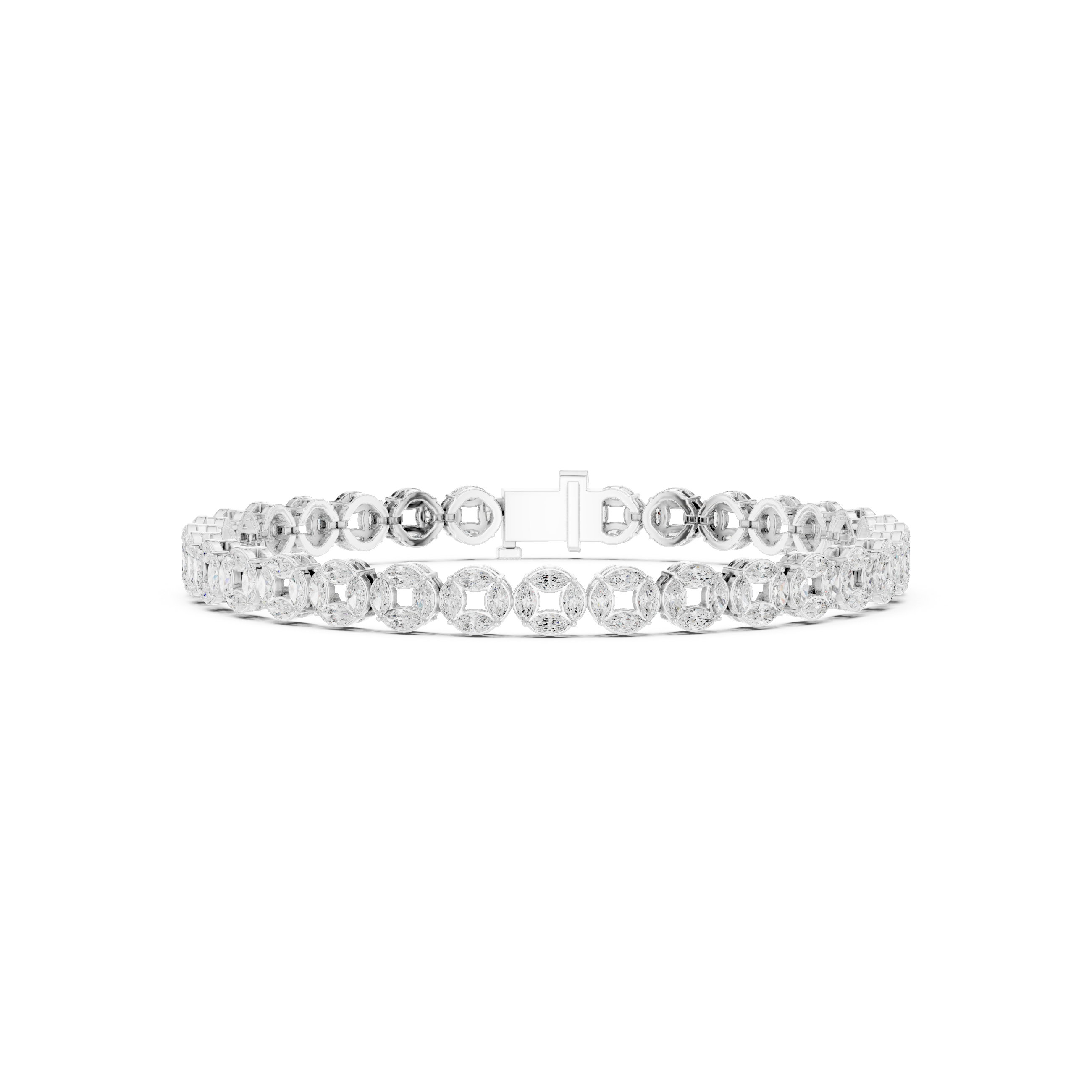 Marquise Halo Bracelet