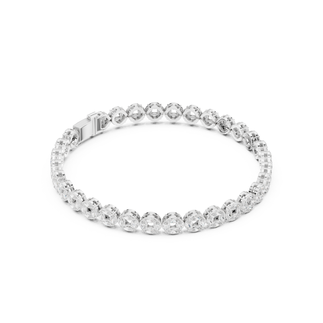Marquise Halo Bracelet