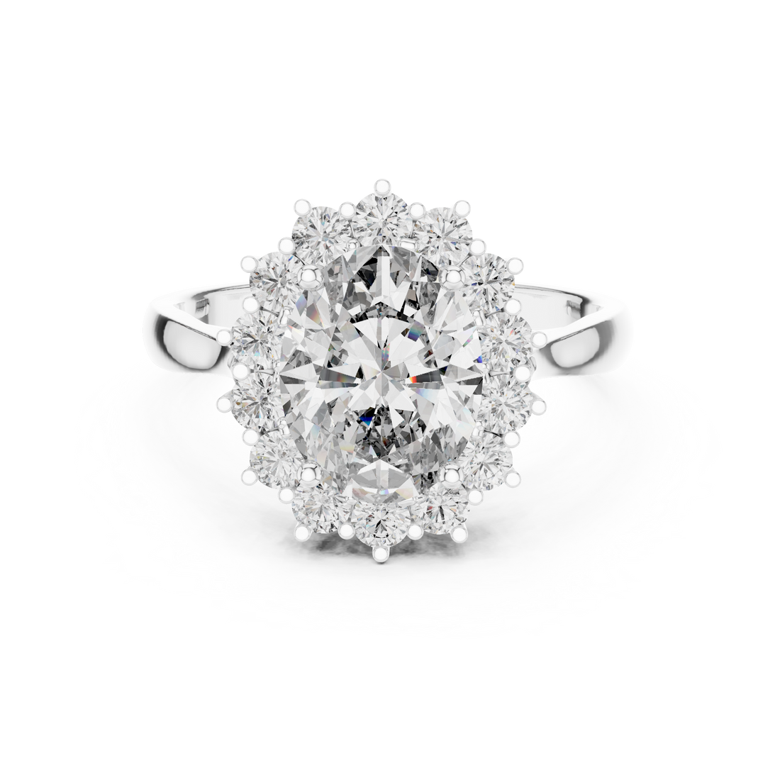 Oval Halo Ring