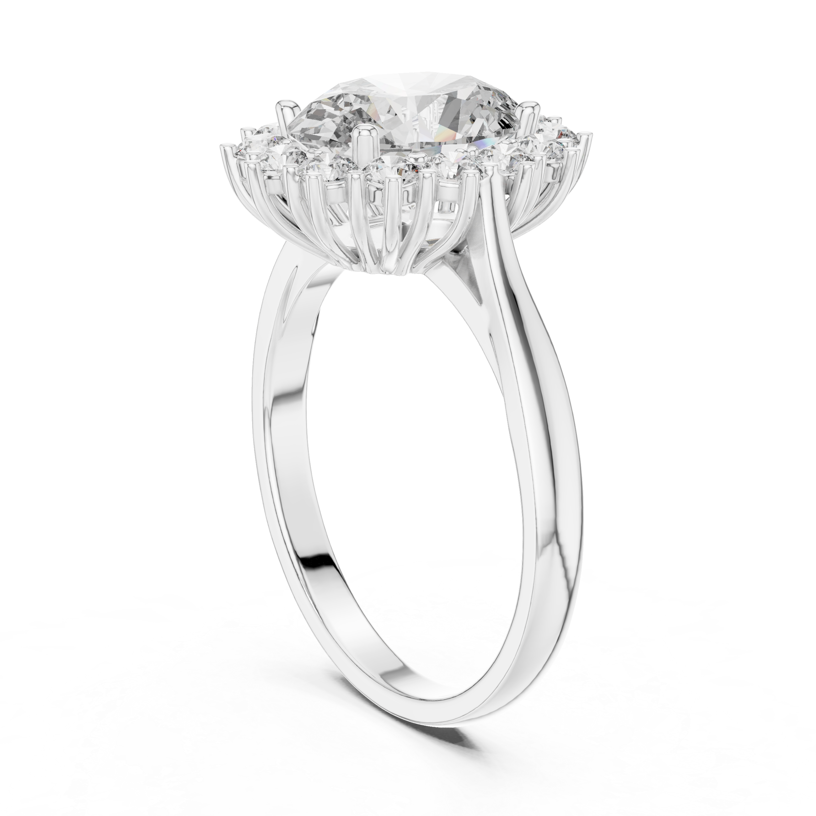 Oval Halo Ring