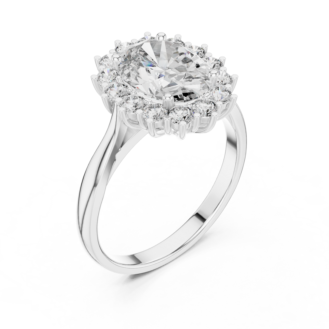 Oval Halo Ring