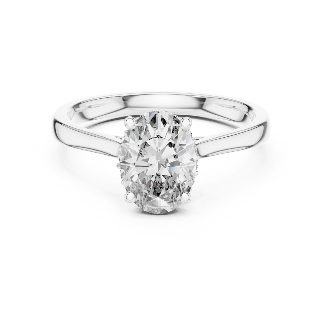 Oval Pave Ring