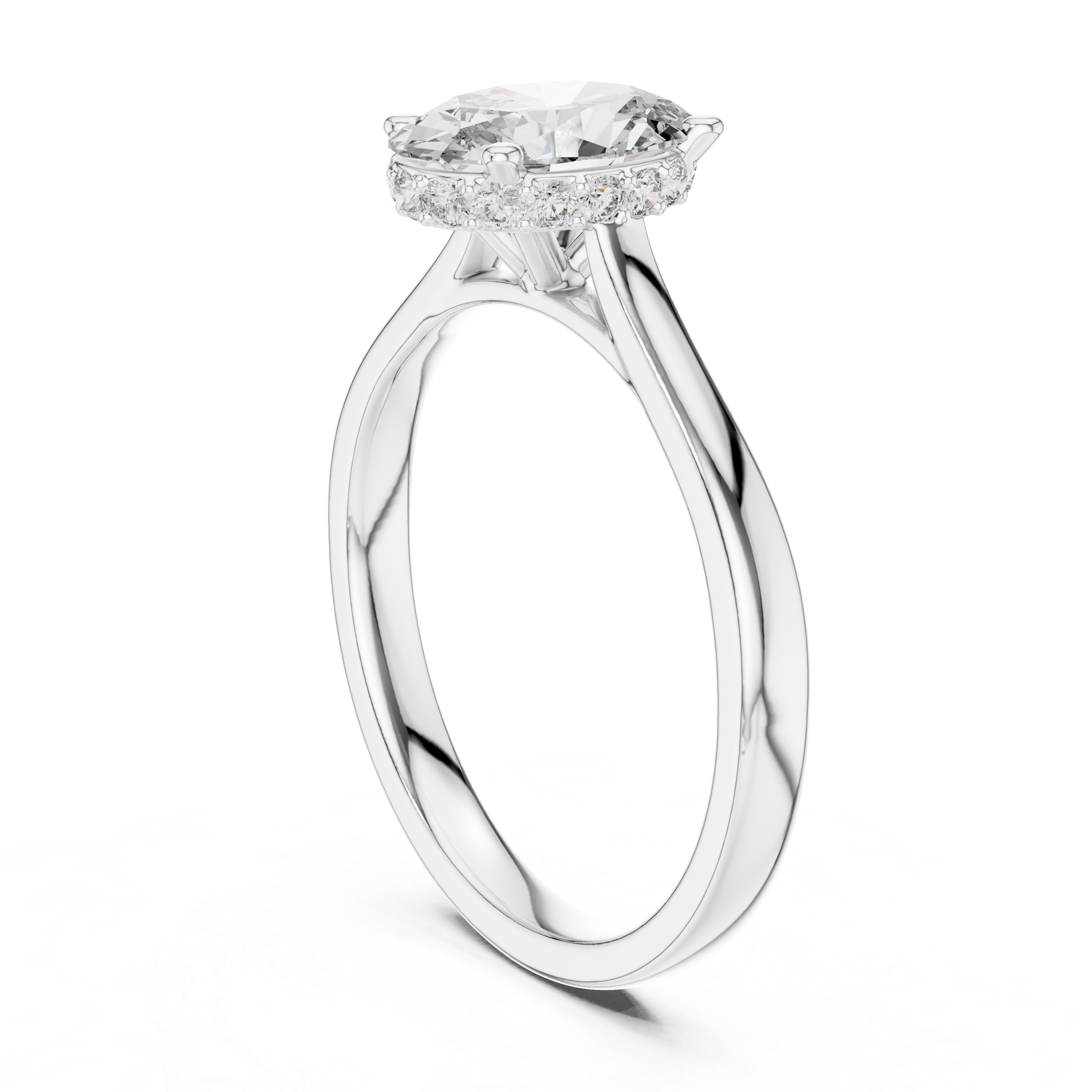 Oval Pave Ring