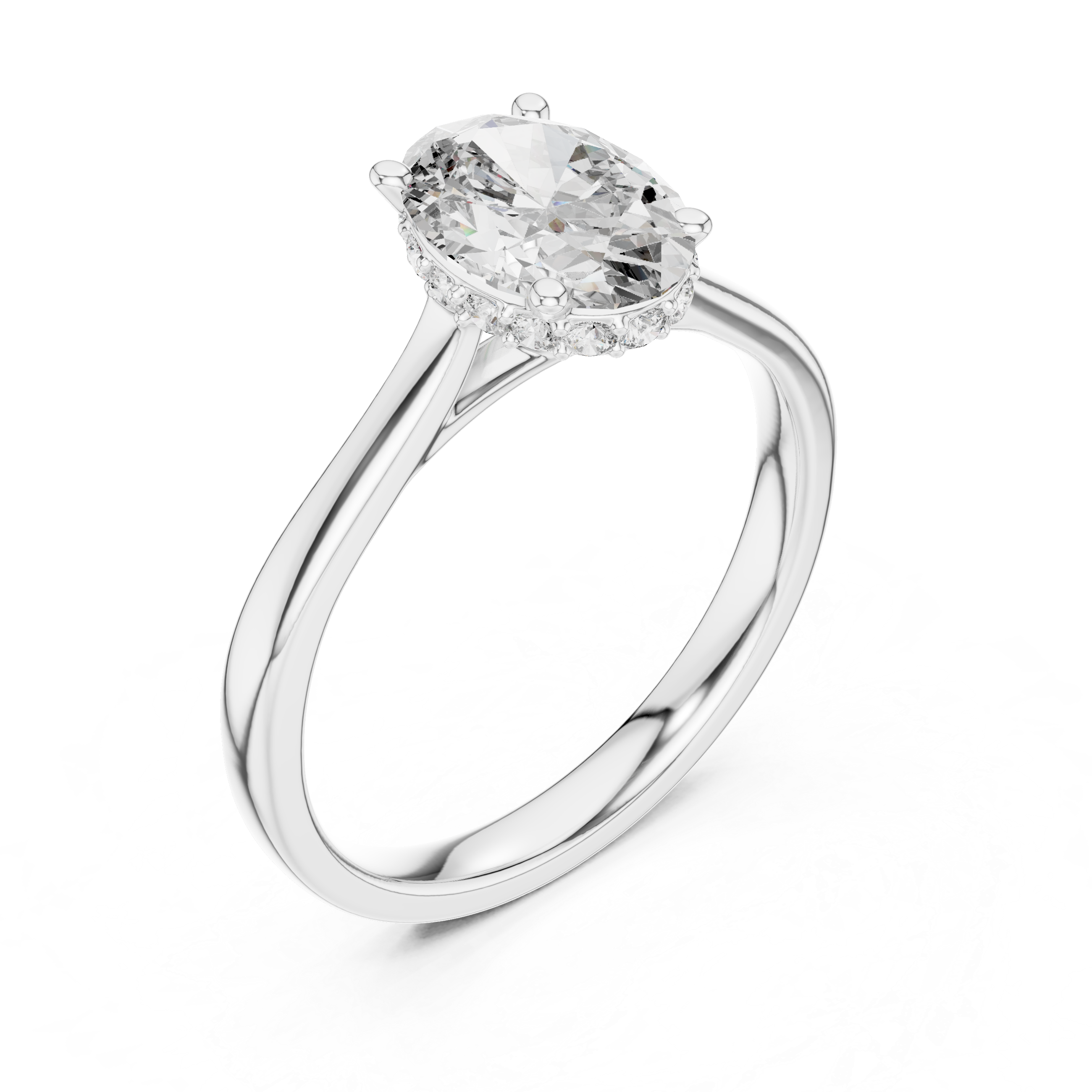 Oval Pave Ring
