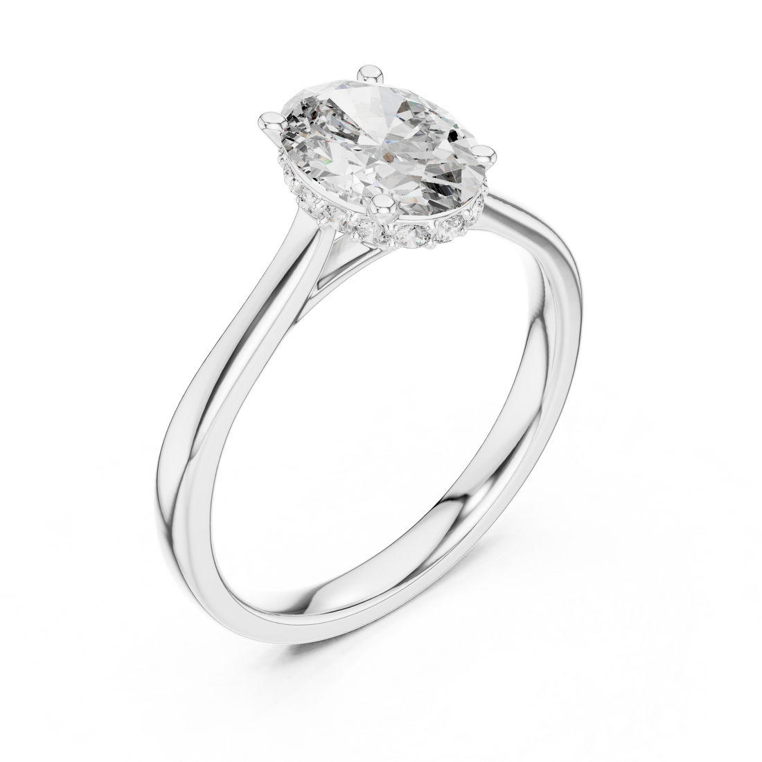 Oval Pave Ring