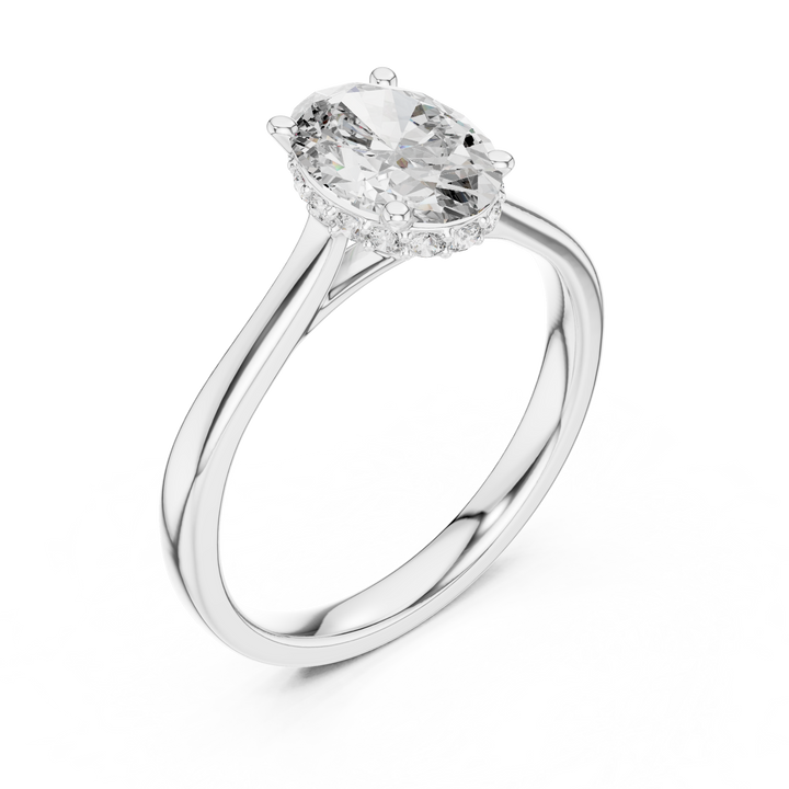 Oval Pave Ring