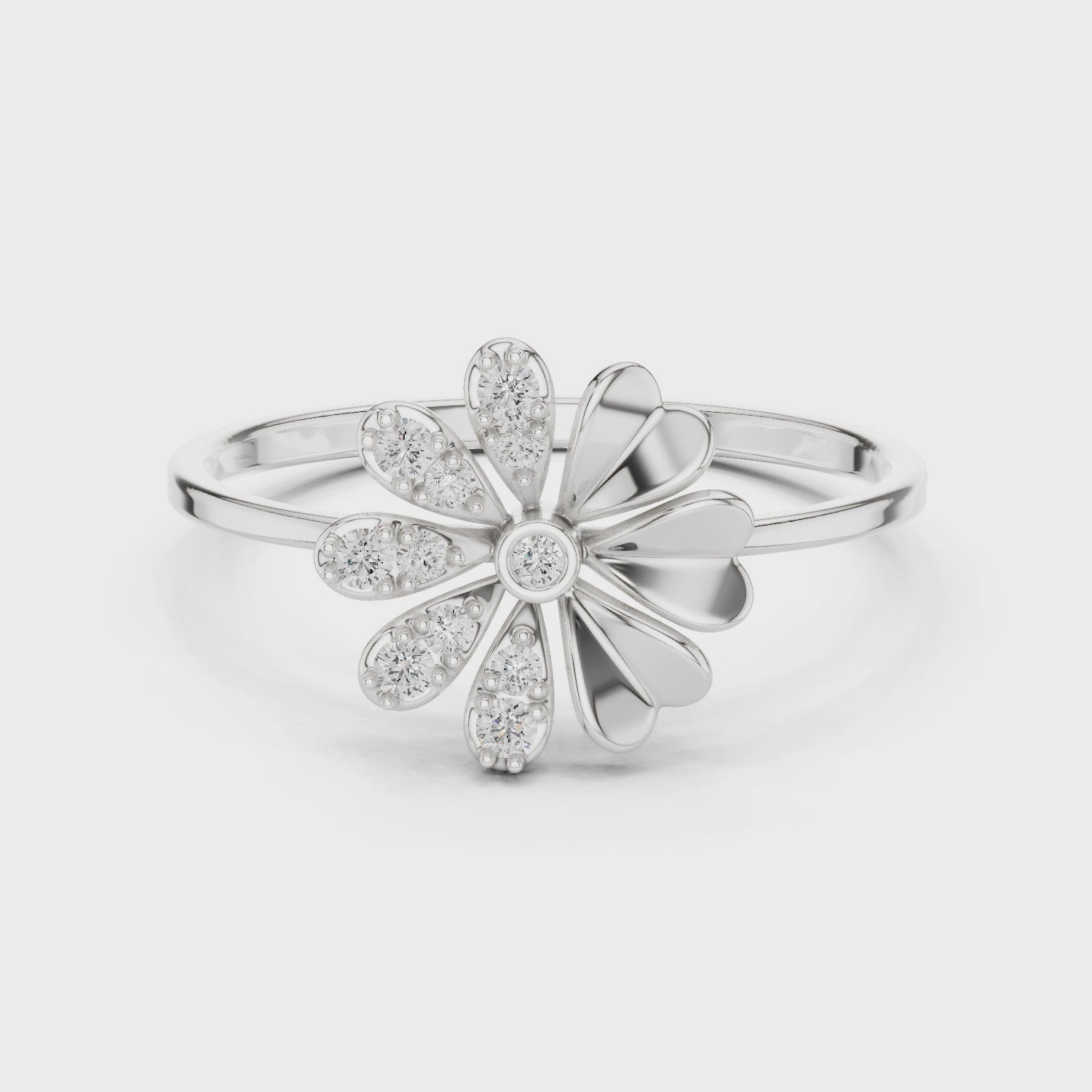 Celeste Petal Spark Ring