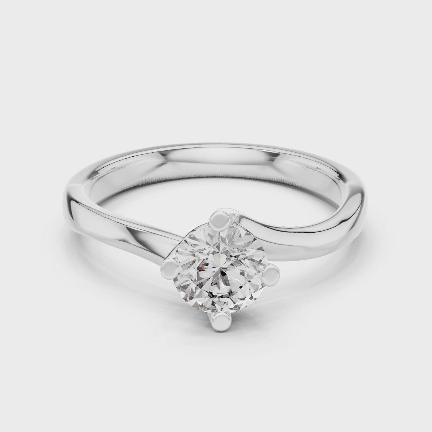 Infinity Solitaire Ring