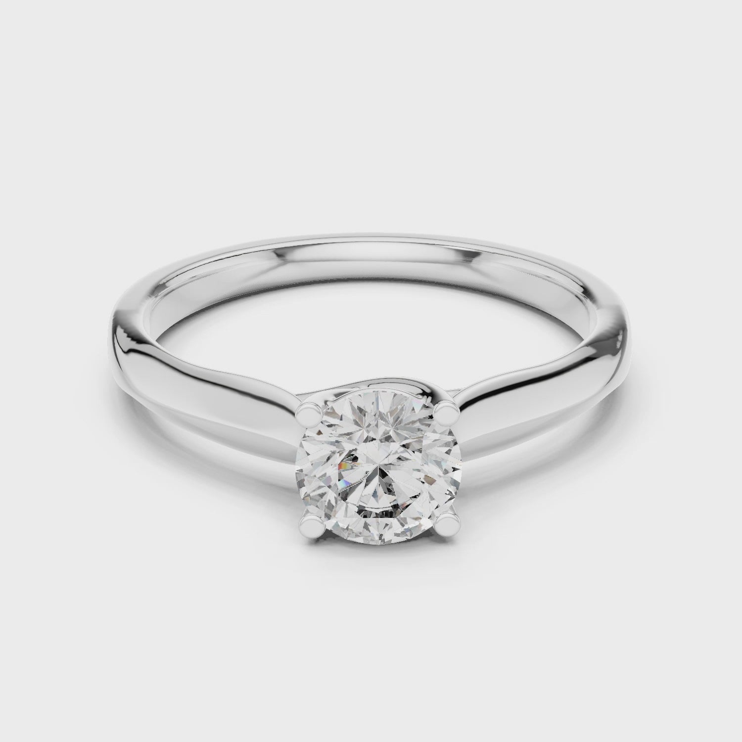 Modern Solitaire Ring