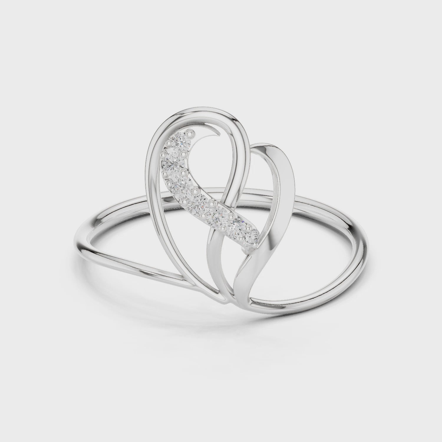 Leaf Heart Ring