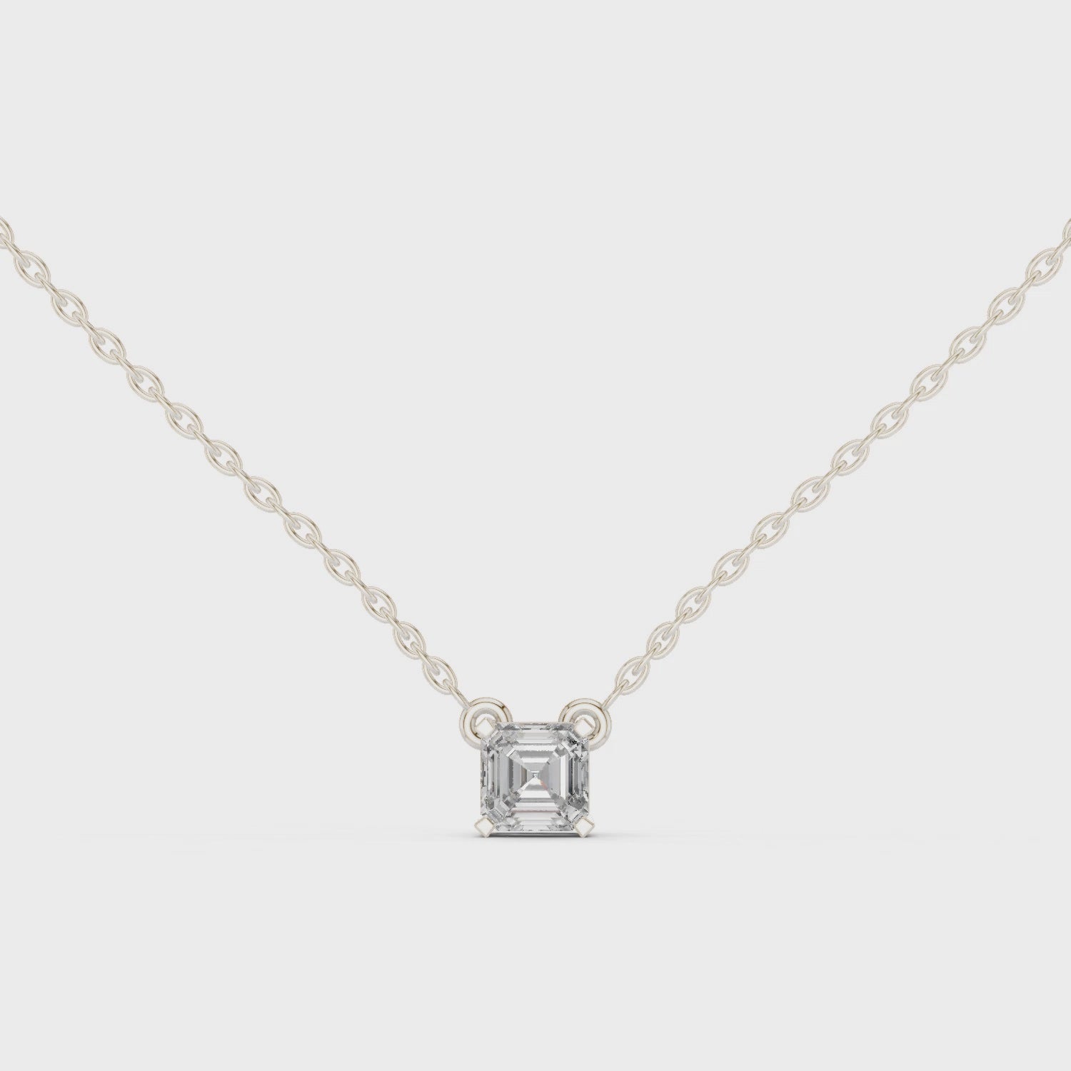 Solitaire Emerald Pendant