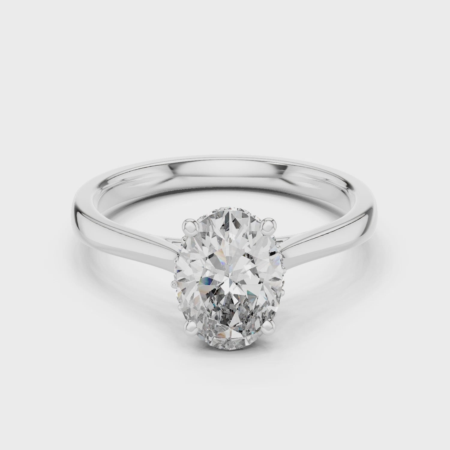 Oval Pave Ring