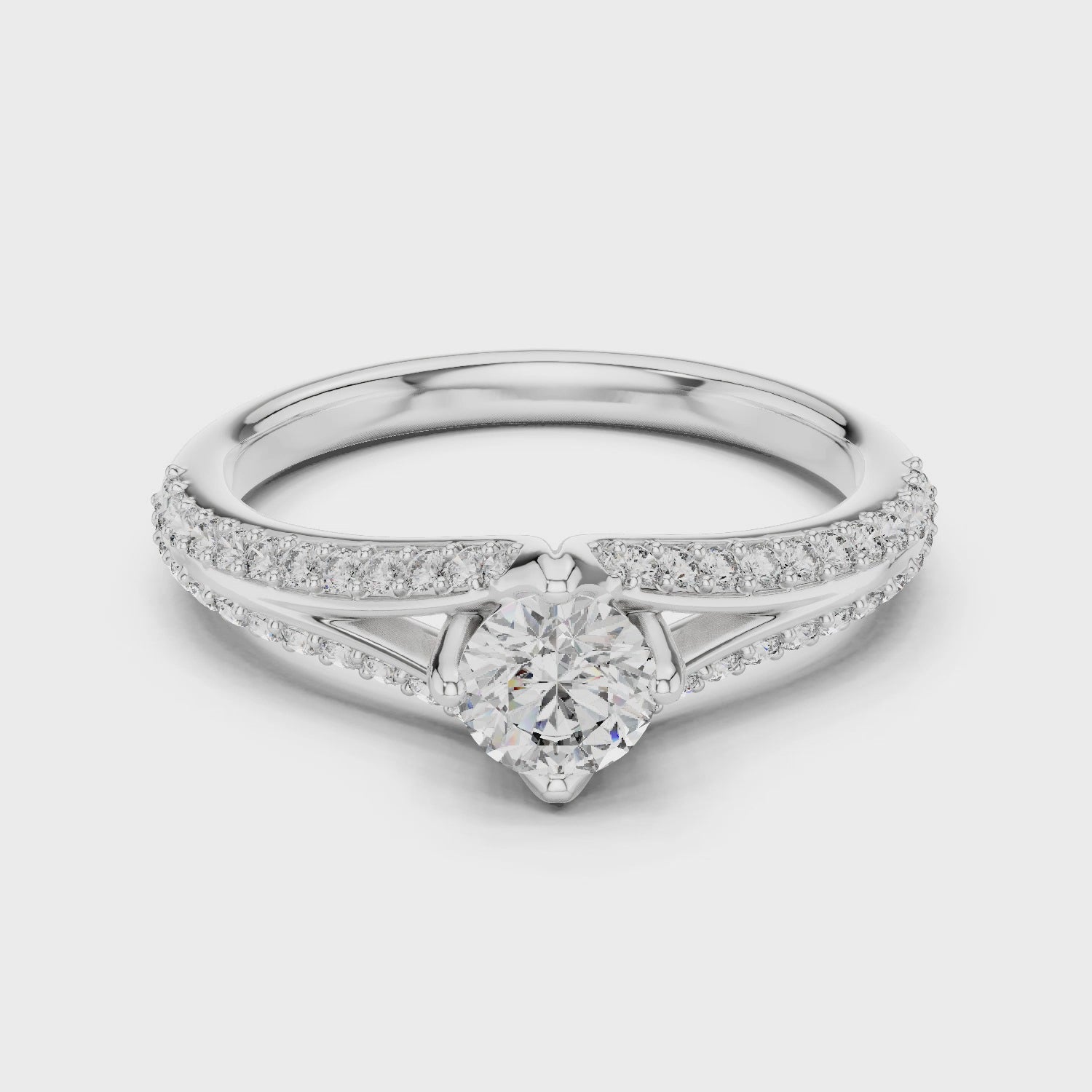 Twist Solitaire Ring