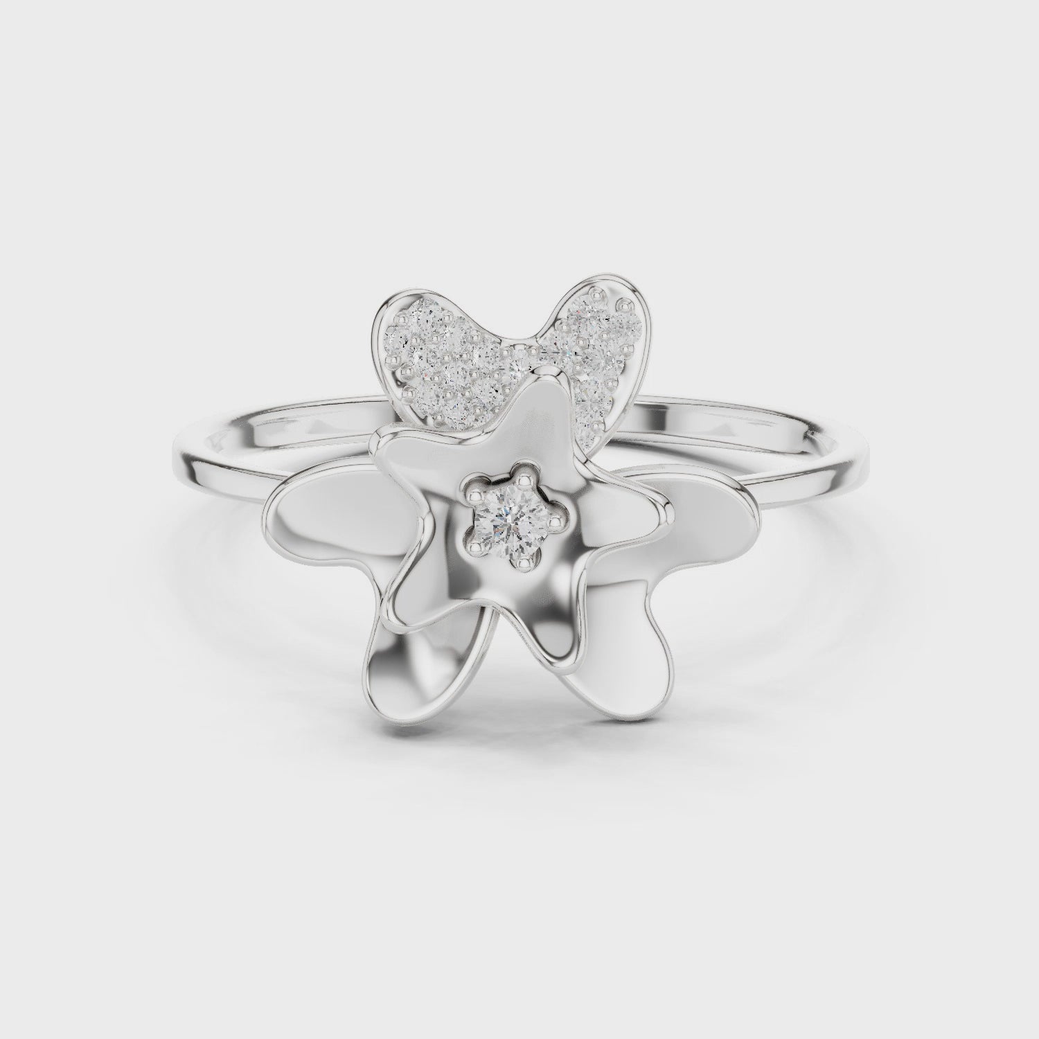 Flutter Bloom Diamond Ring