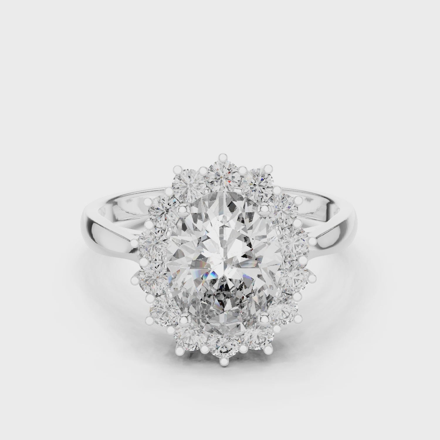 Oval Halo Ring