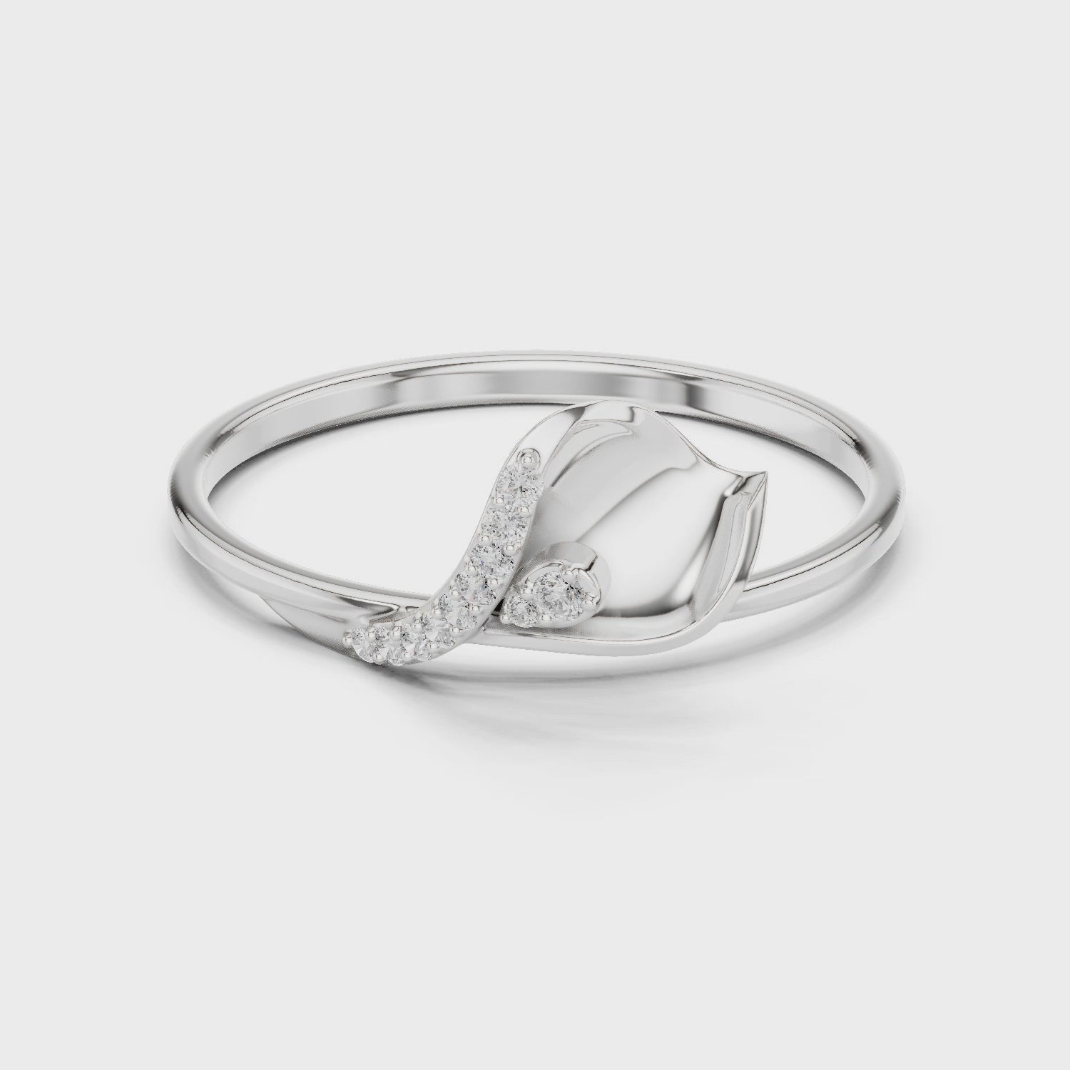 Silva Curve Diamond Ring