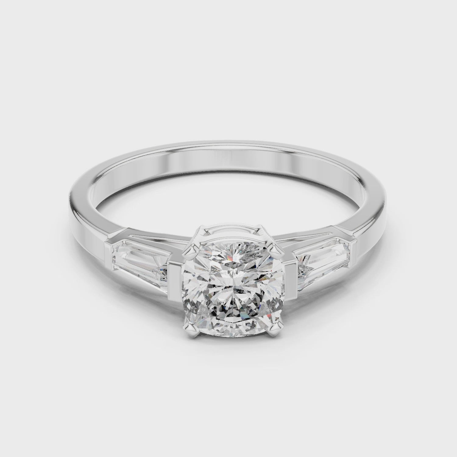 Cushion Trinity Ring