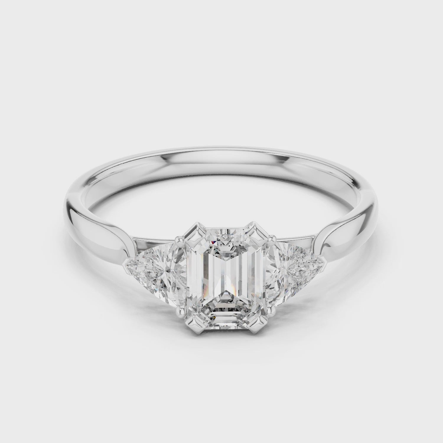 Emerald Trinity Ring
