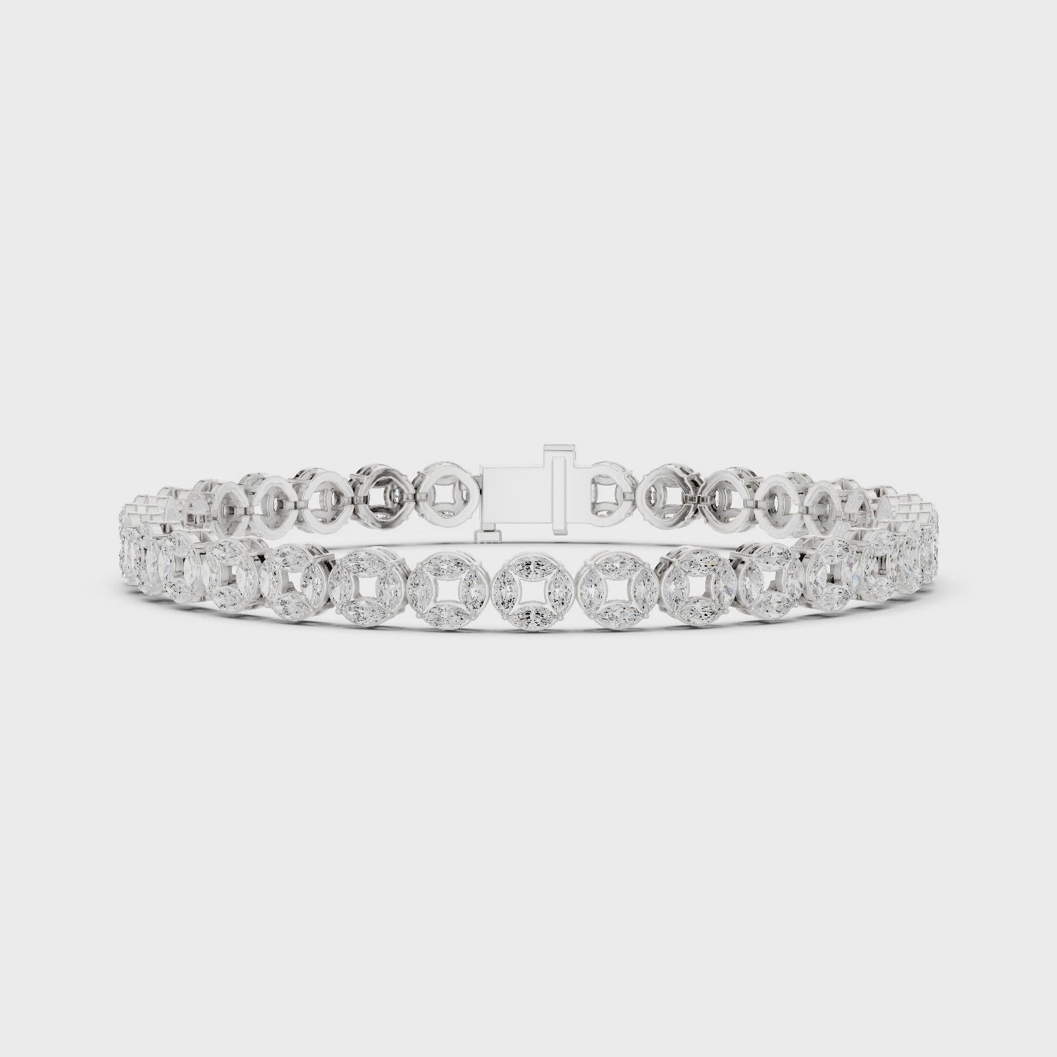 Marquise Halo Bracelet