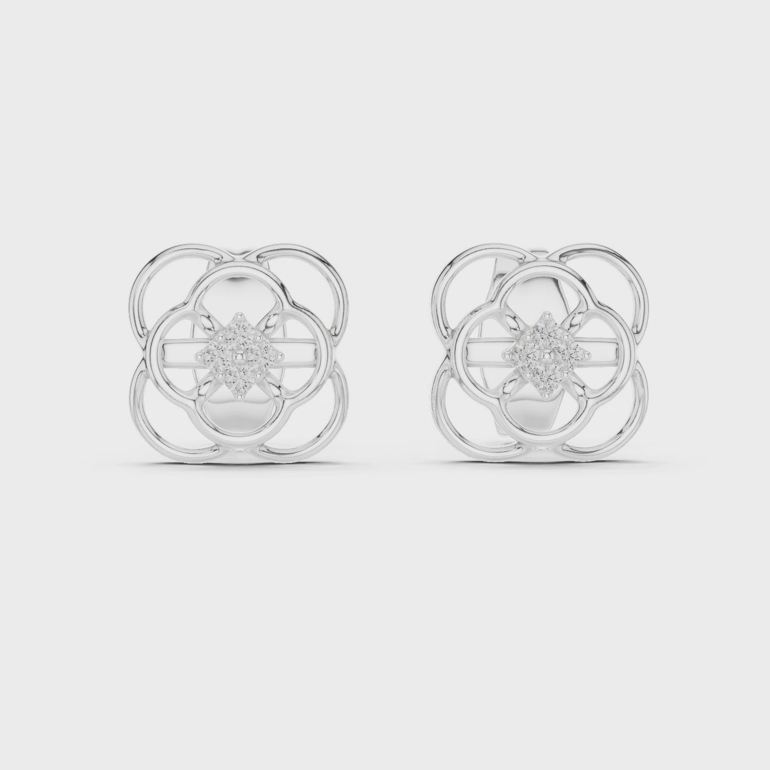 Petal Diamond Studs