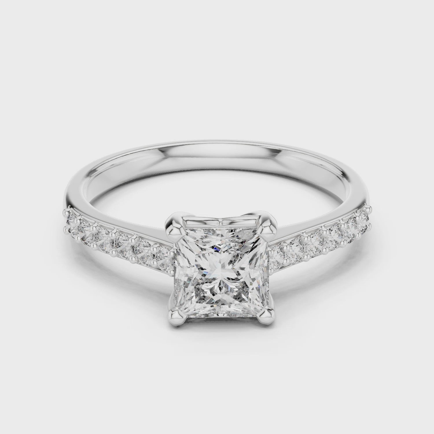 Princess Pave Ring