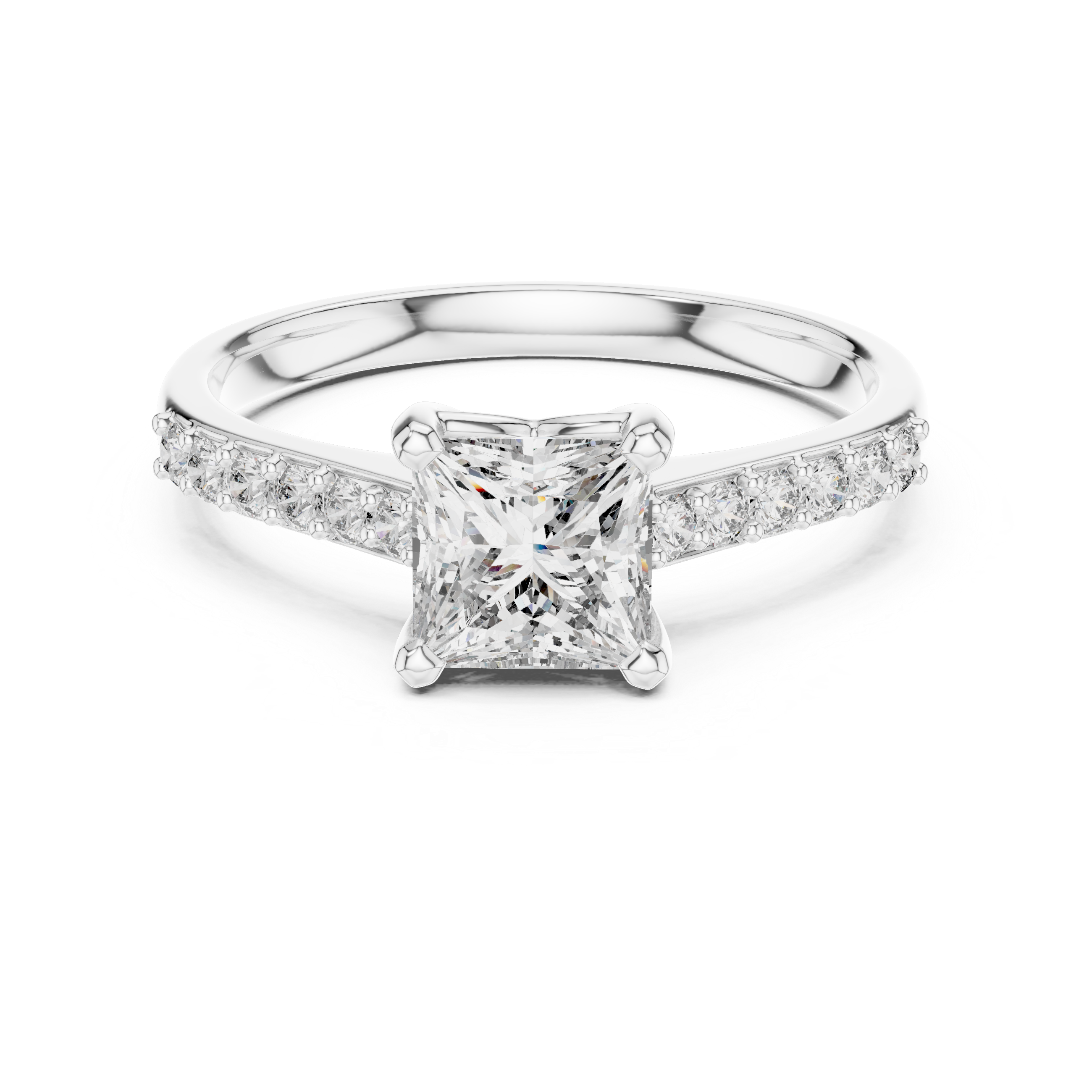 Princess Pave Ring