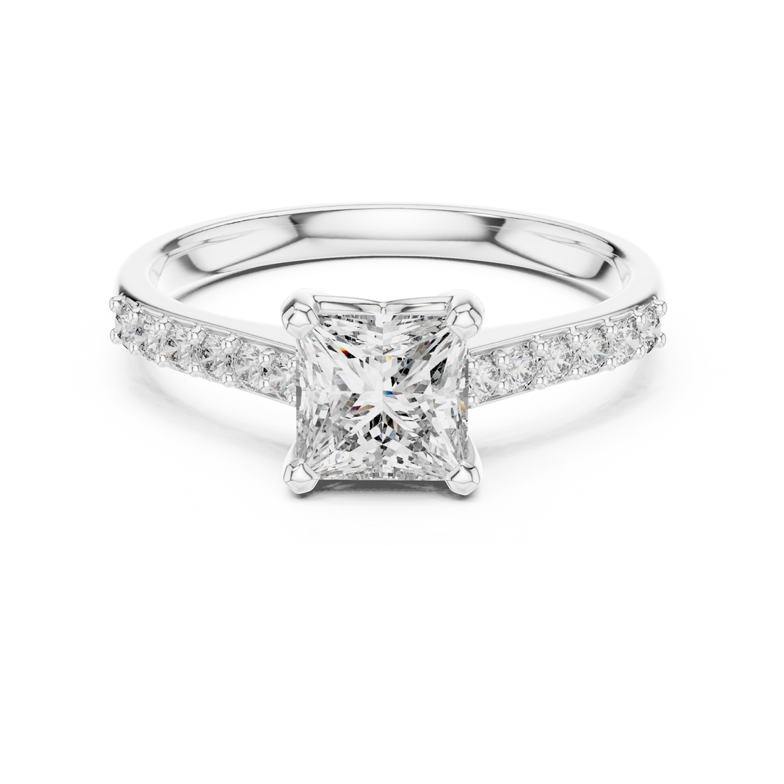 Princess Pave Ring