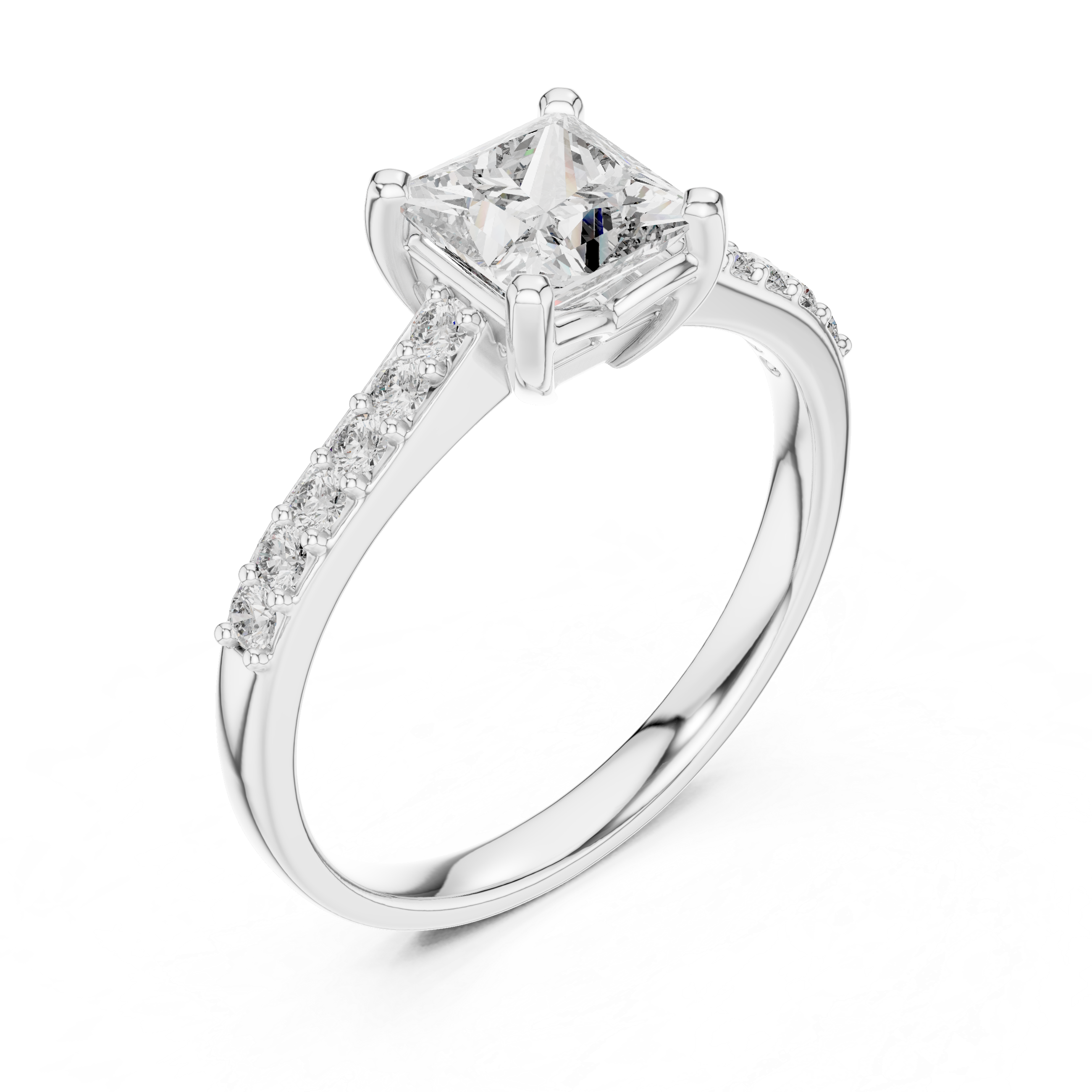 Princess Pave Ring