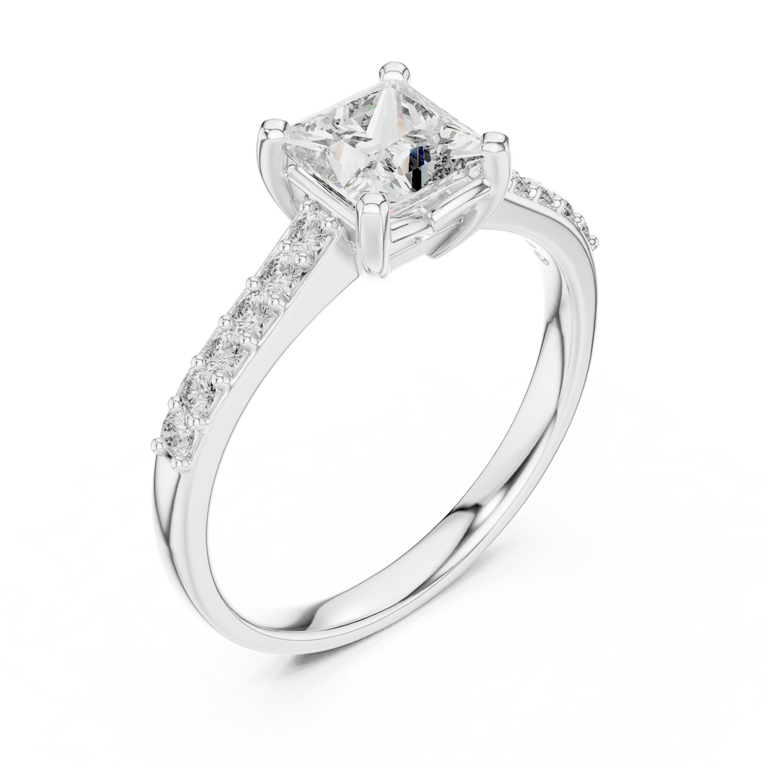 Princess Pave Ring