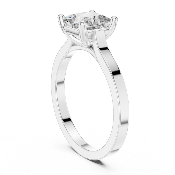 Princess Solitaire Ring
