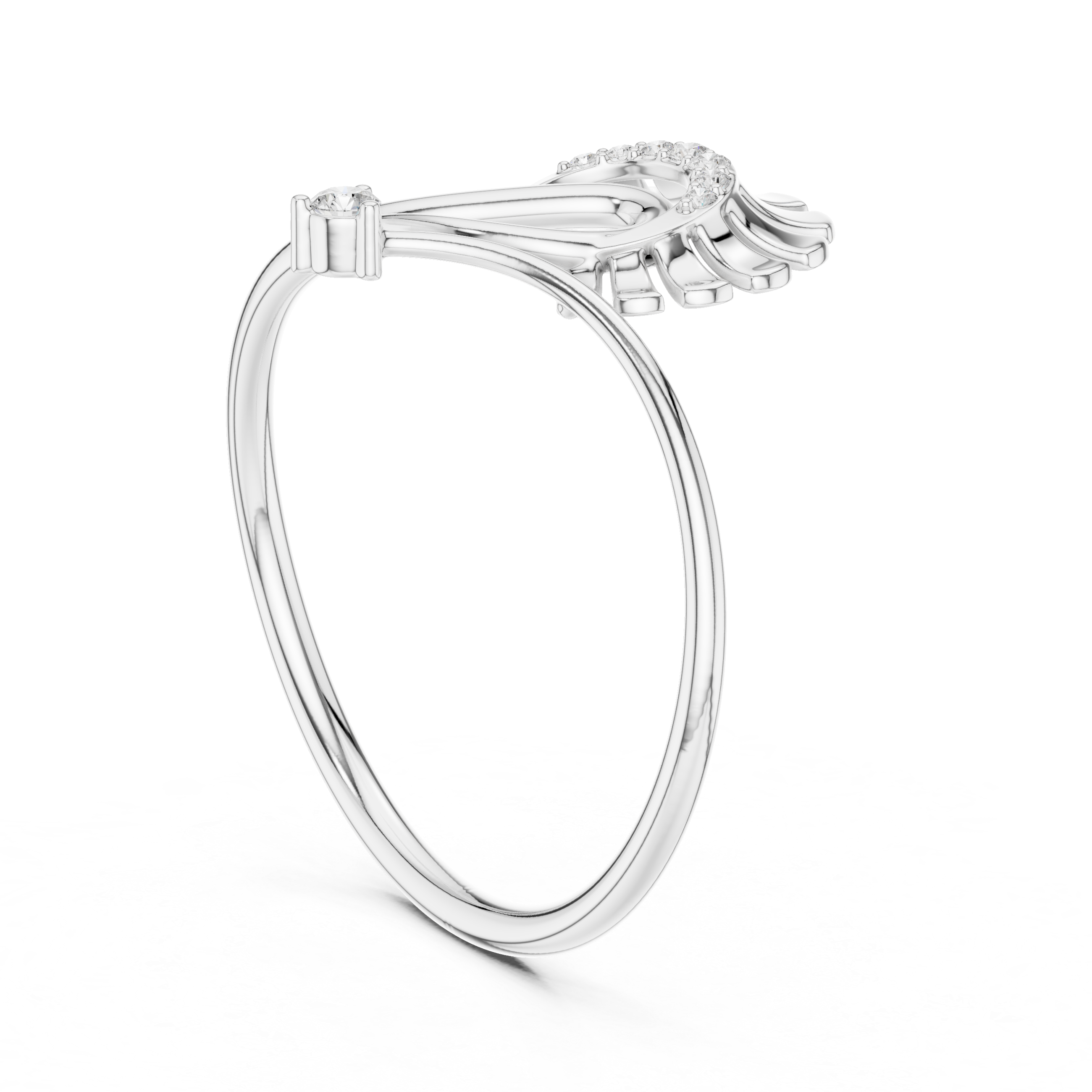Radiant Arc Bloom Ring