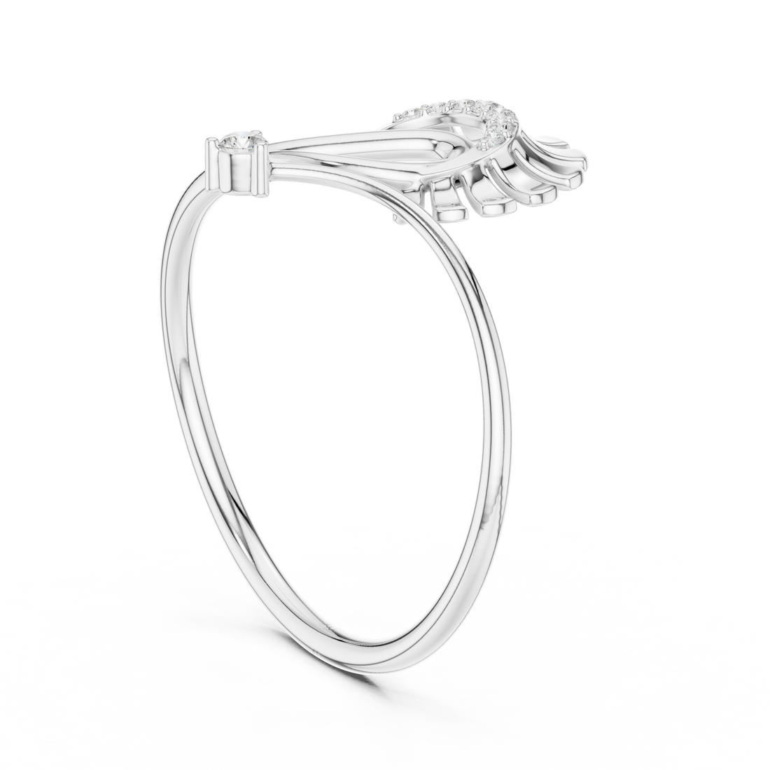 Radiant Arc Bloom Ring