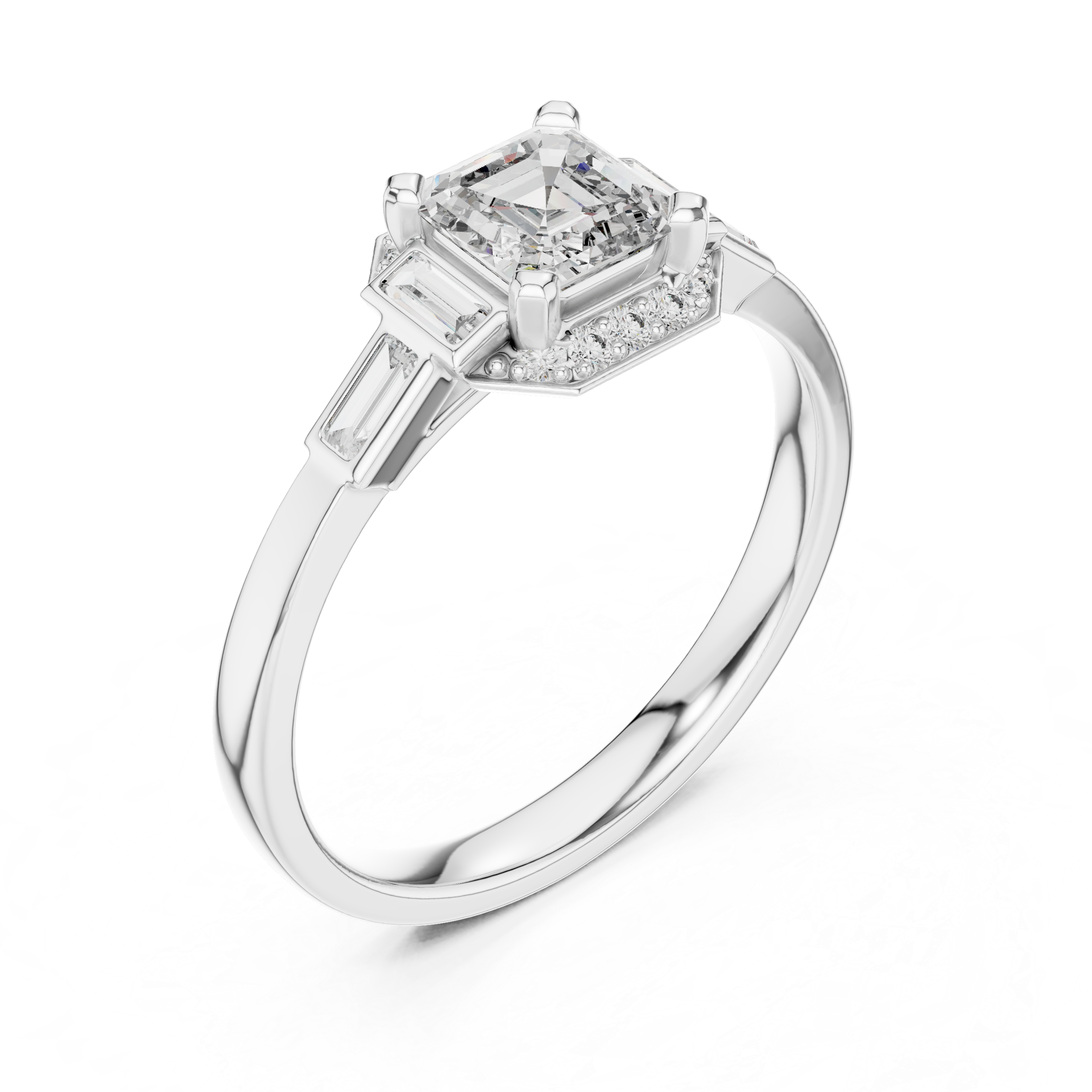 Radiant Halo Ring