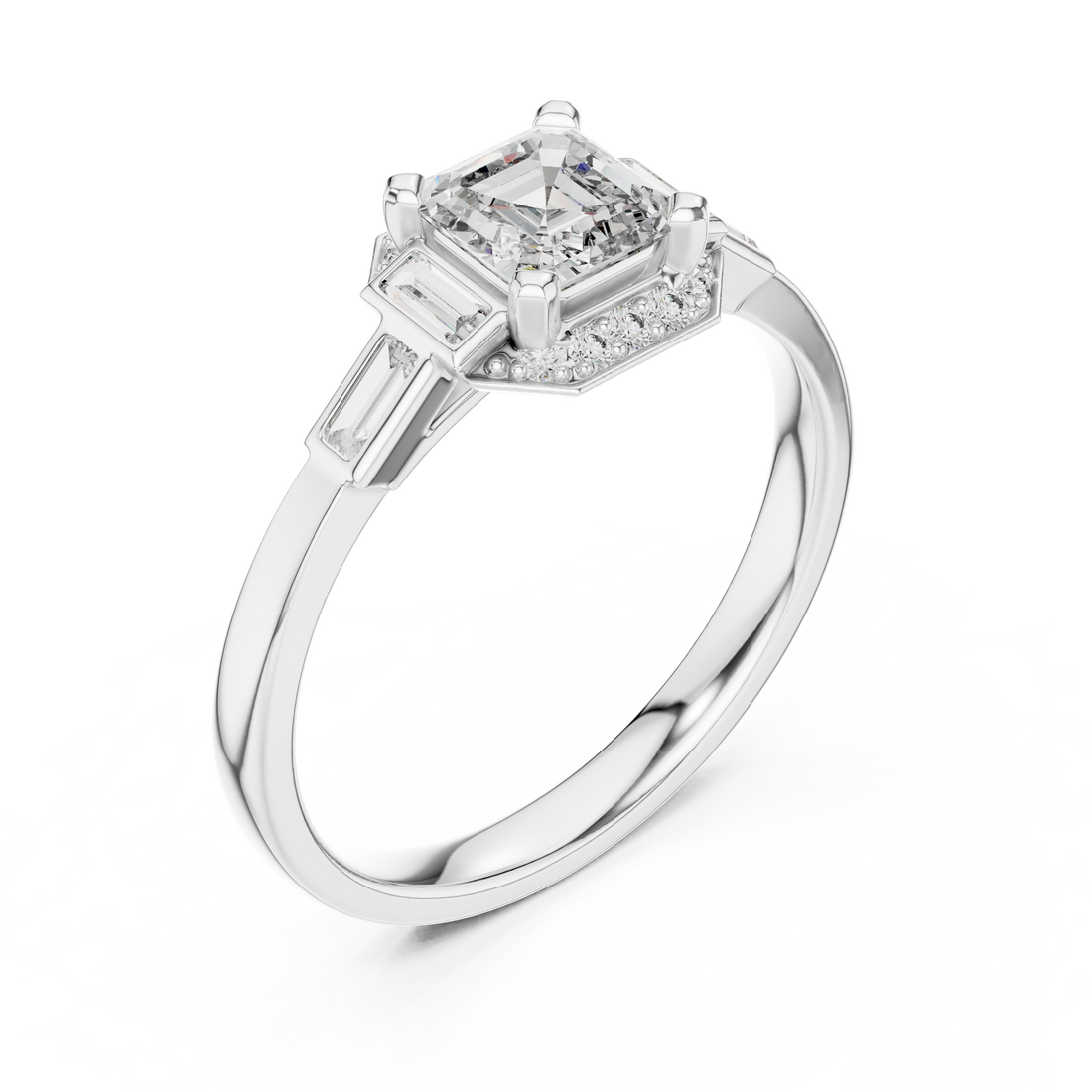 Radiant Halo Ring