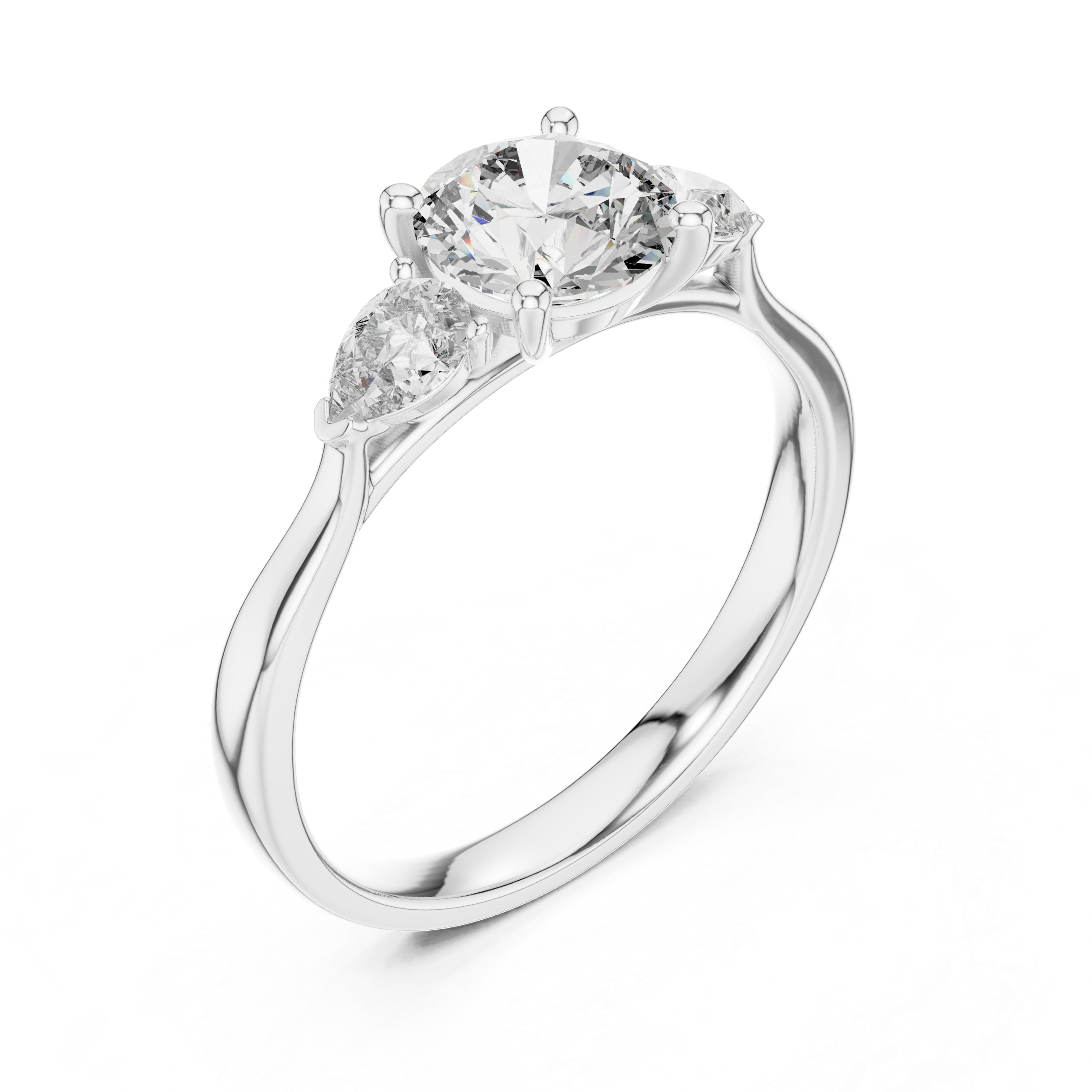 Round Trinity Ring