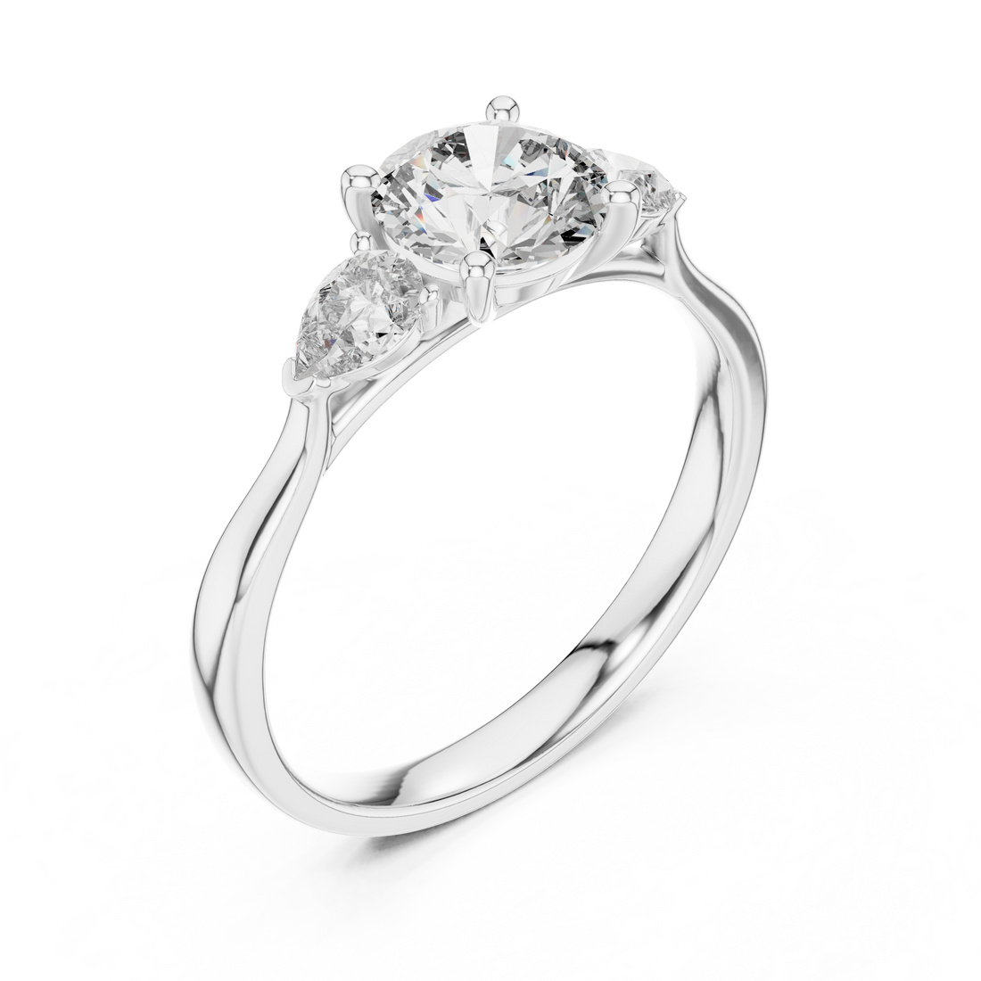 Round Trinity Ring