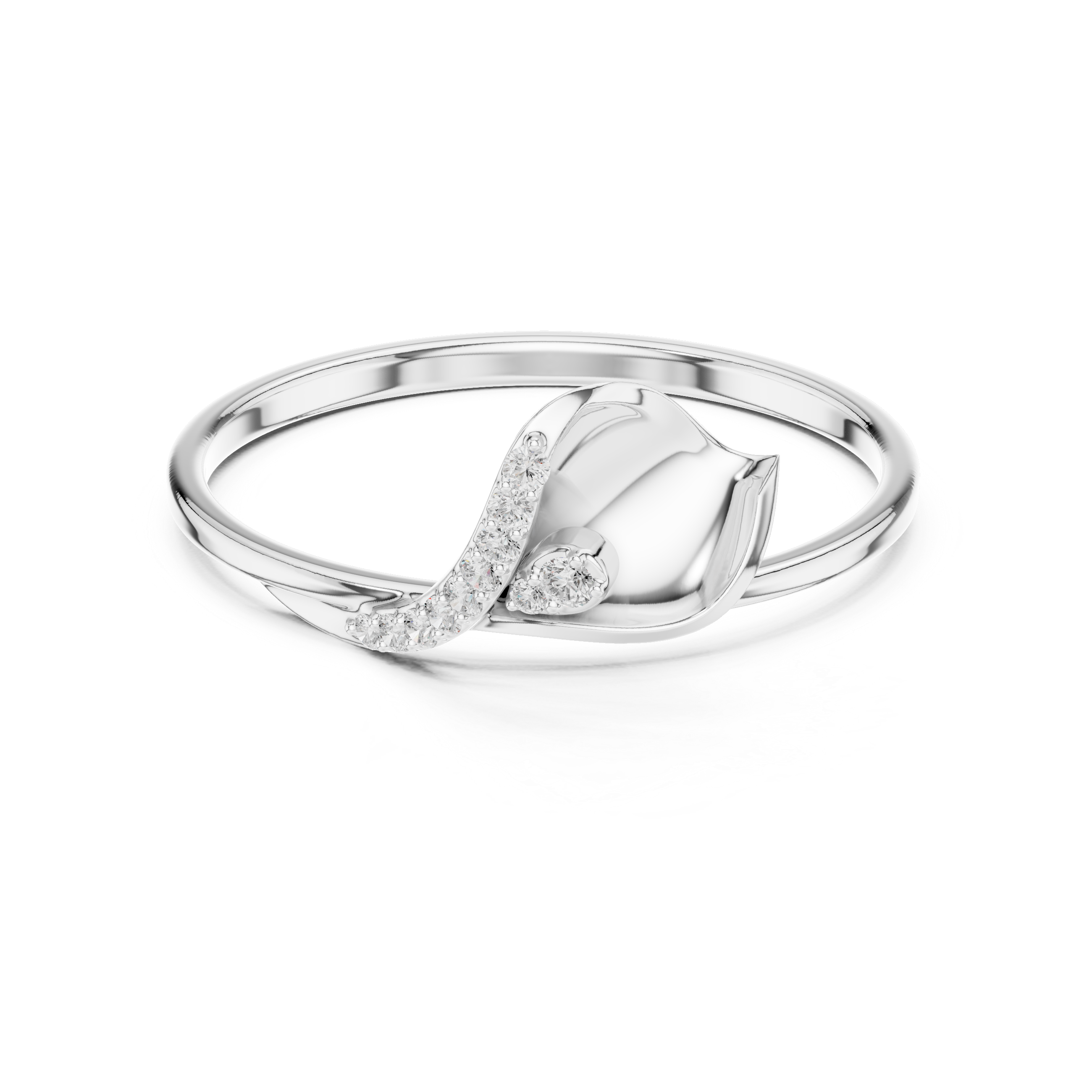 Silva Curve Diamond Ring