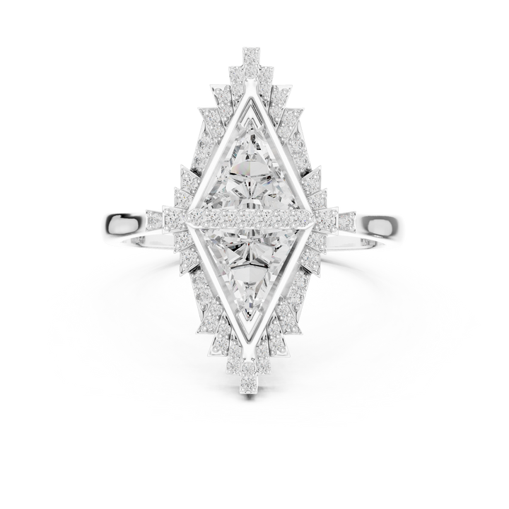 Triangle Halo Ring