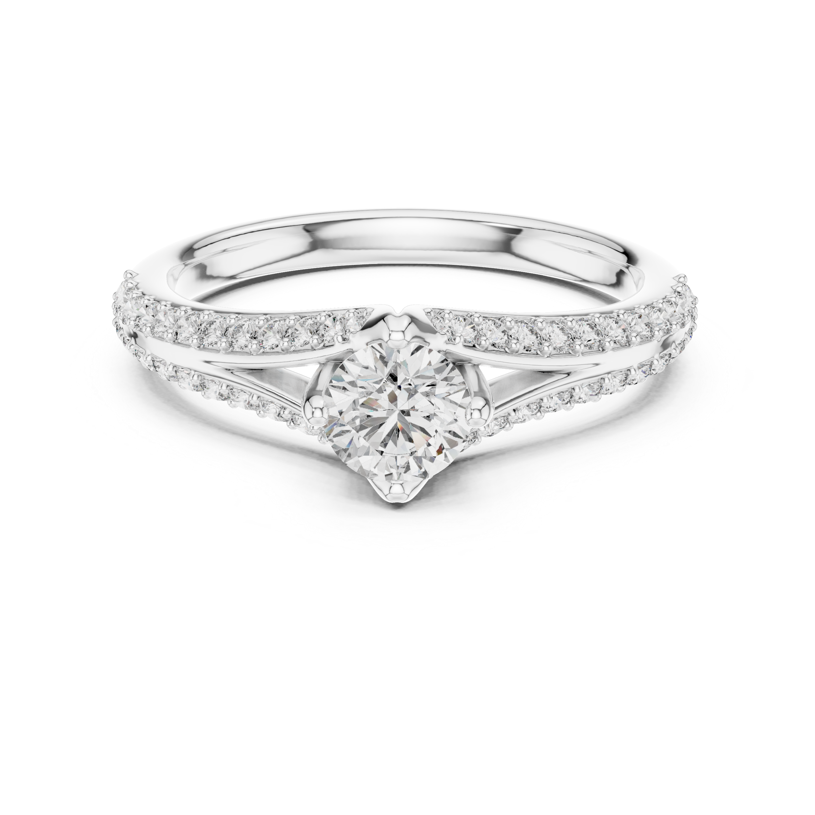 Twist Solitaire Ring