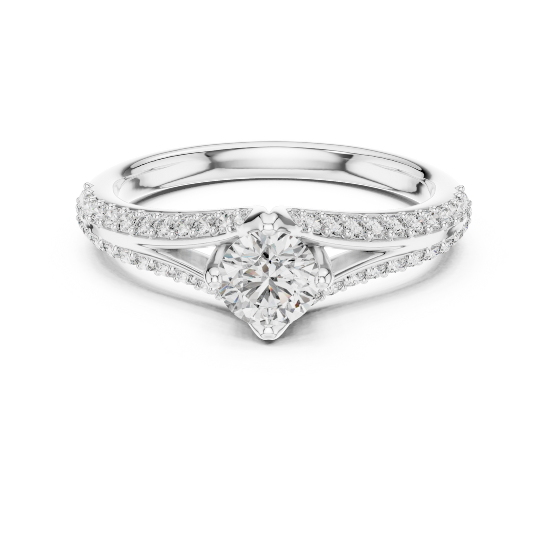 Twist Solitaire Ring