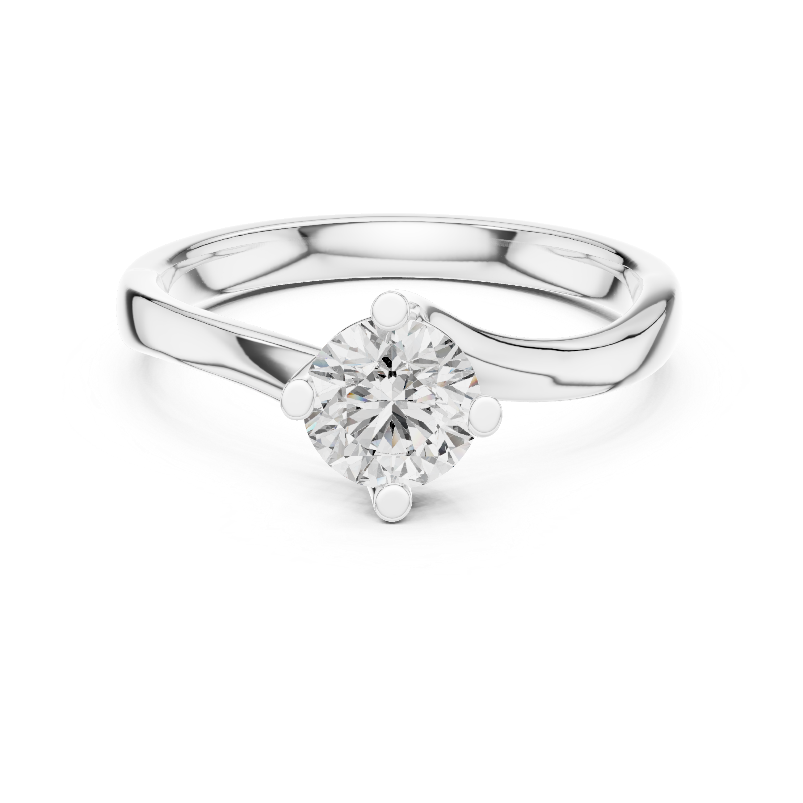 Infinity Solitaire Ring