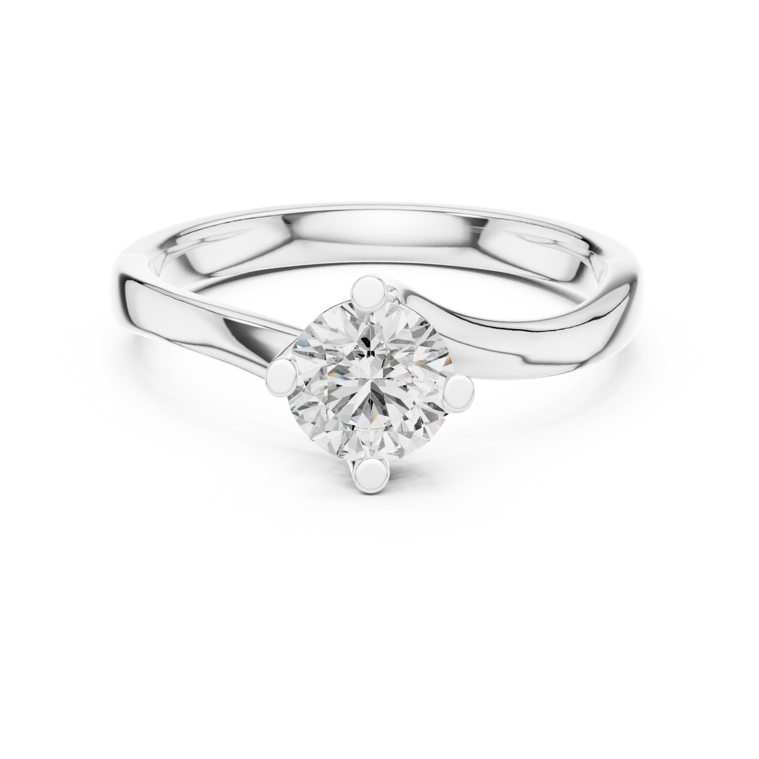 Infinity Solitaire Ring