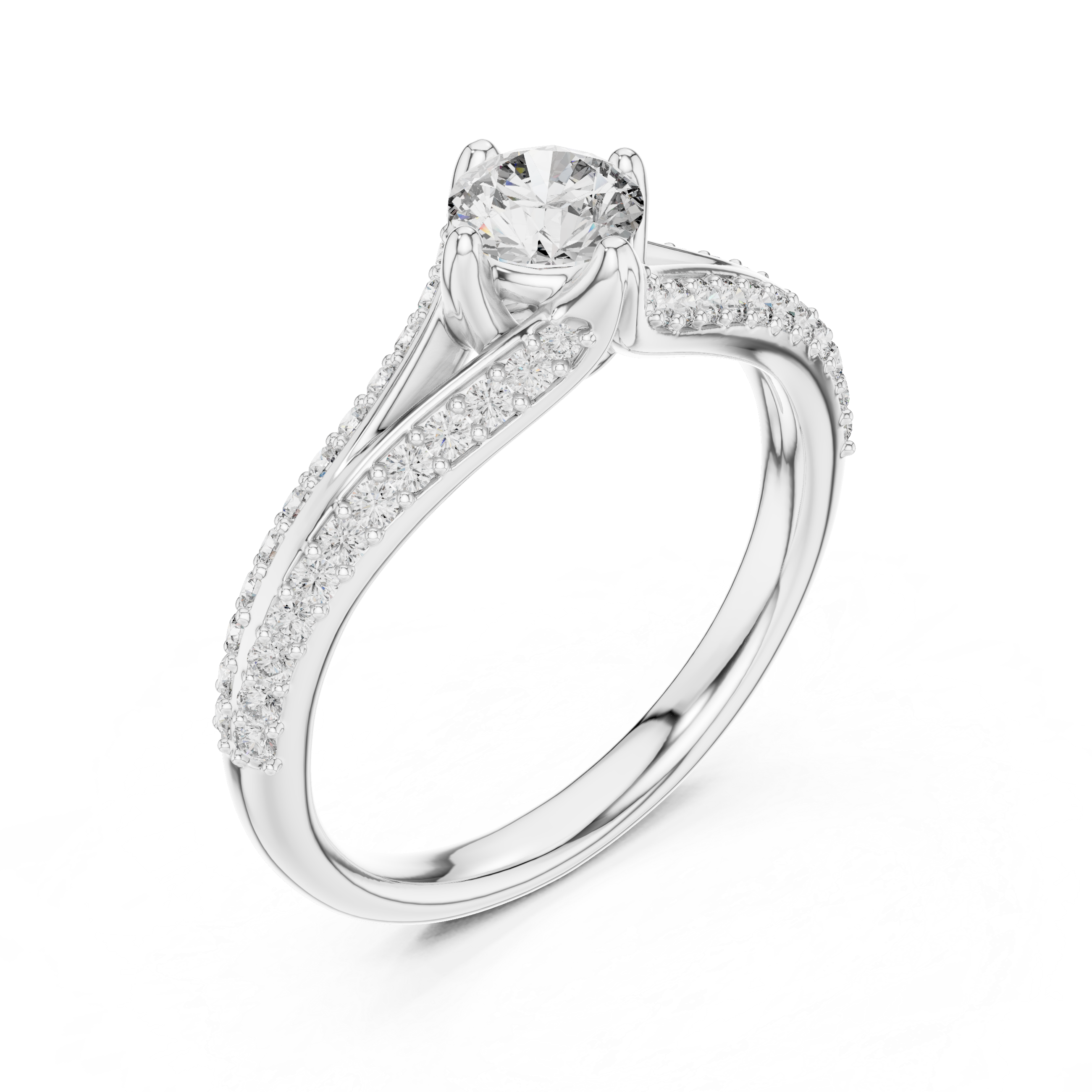 Twist Solitaire Ring