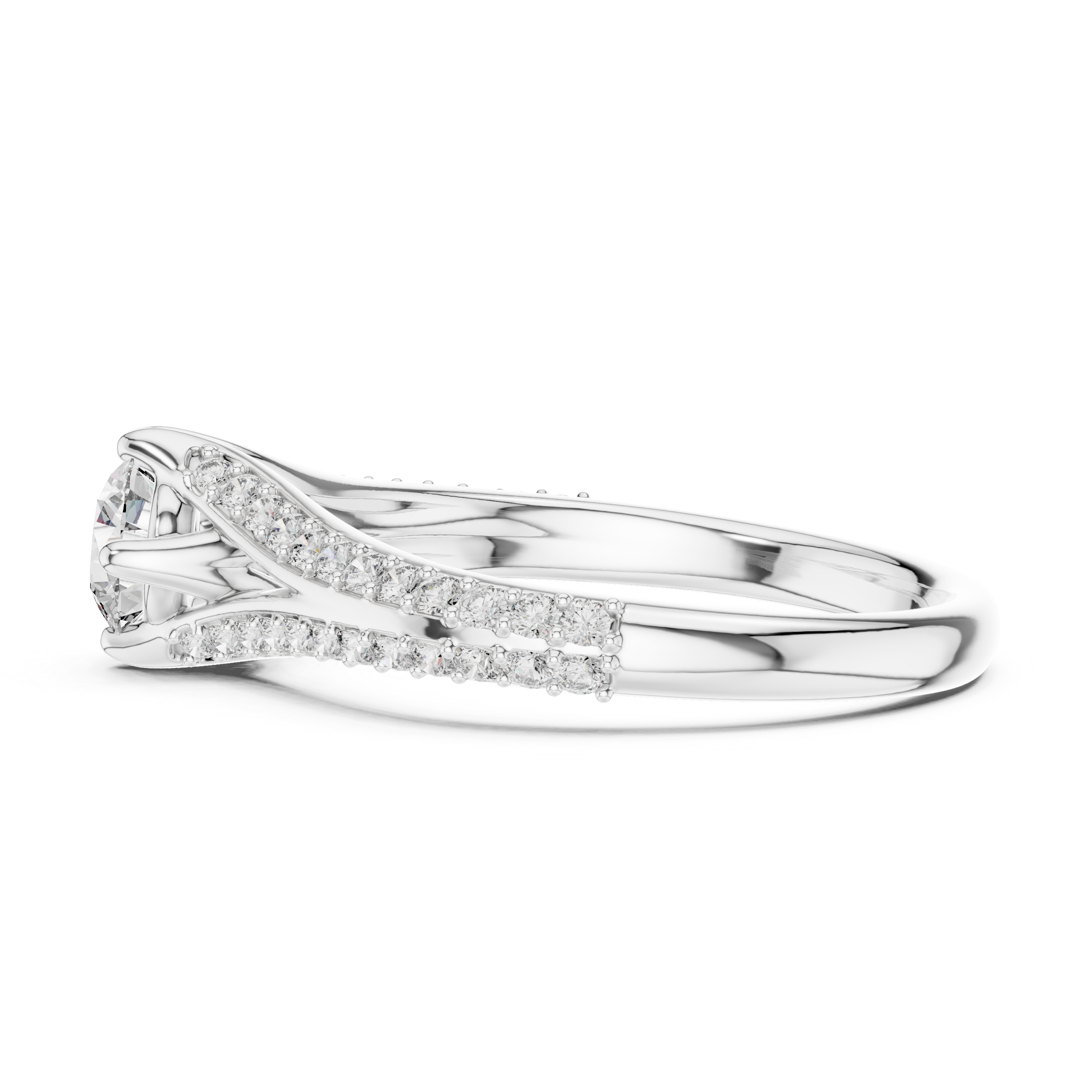 Twist Solitaire Ring