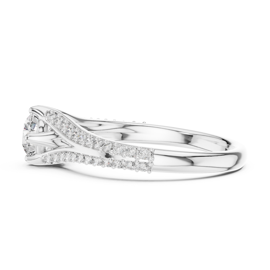 Twist Solitaire Ring