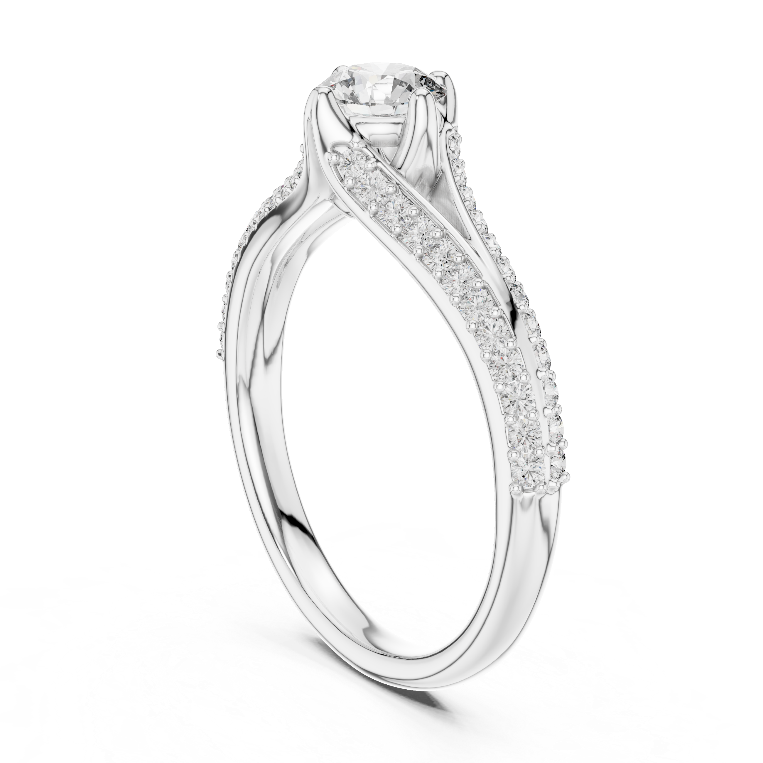 Twist Solitaire Ring