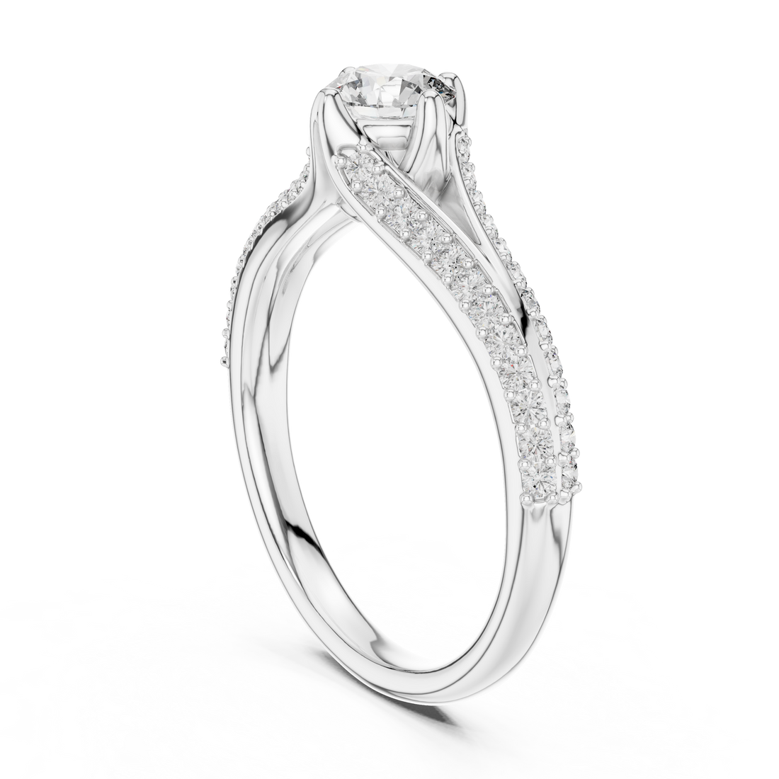 Twist Solitaire Ring